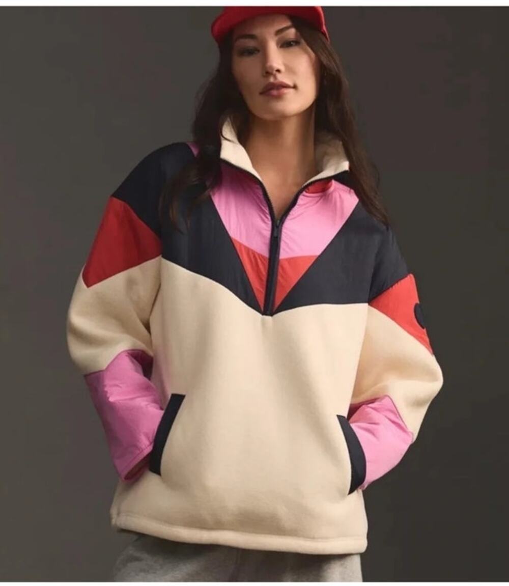 Sweaty Betty Retrograde Color Block Half Zip Fleece
